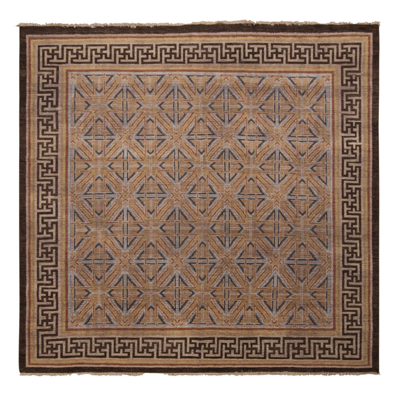 Burano Geometric Area Rug, Square 4'