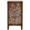 Table de bout en bois 31 po avec porte de rangement 31 po pour salon Tropical, finition noyer antique