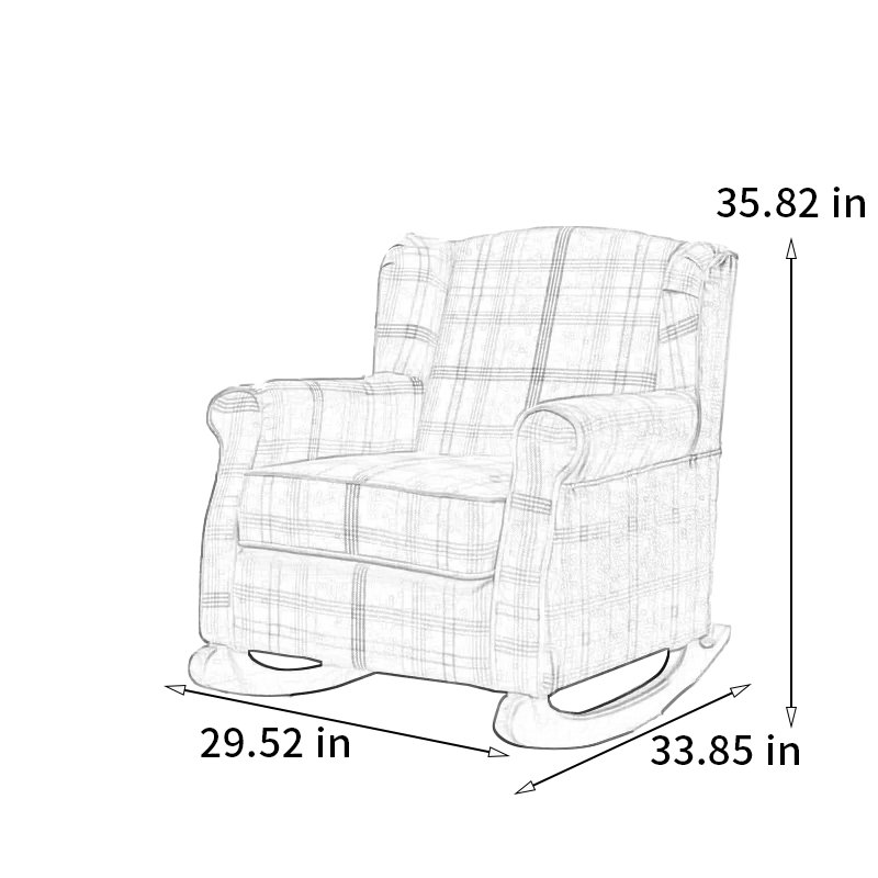 Chaise berçante confortable de haute qualité