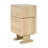 Side Table, Rotatable Robot Storage Side Table, Natural Colour, Suitable For Living Room, Bedroom Or Office, Can Be Used As Bedside Table, Display Stand