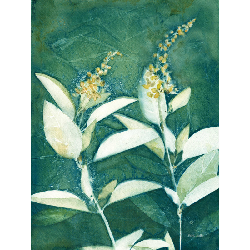 Douche d'or IV - peinture sur toile tendue, H 16 po x l 12 po