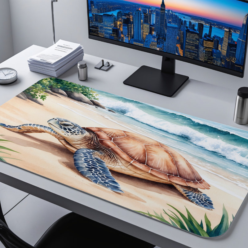 Polyester Desk Pad, 31.5x15.5