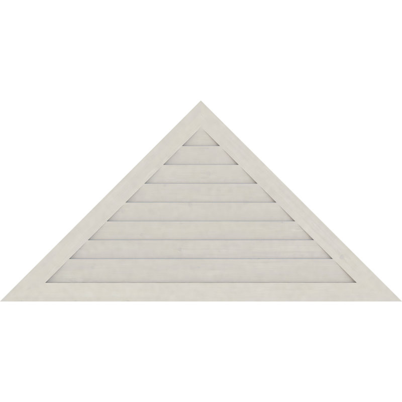 Évent gable à fixation sur surface en bois à hauteur de ton triangle, H 26,38 po x l 90,5 po (OB : H 21 po x l 72 po)