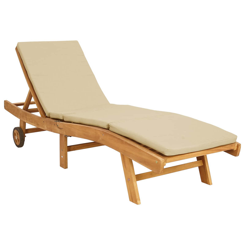 Outdoor Lounge Chair, Beige