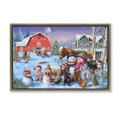 «Snowman & Dogs Family» par Grateful Licensing