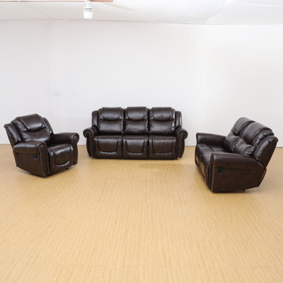 Ensemble de salon inclinable 3 pièces Clyburn
