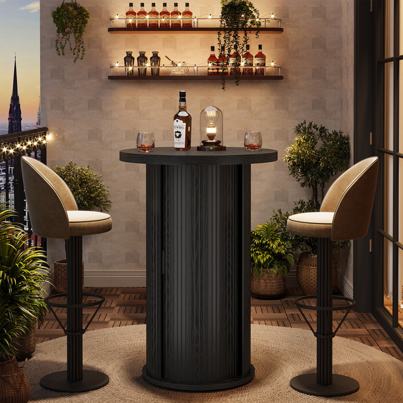 59cm Mini Bar, 3, Brown