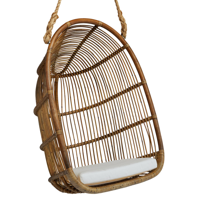 Renoir Originals Swing Chair, White Canvas, Antique