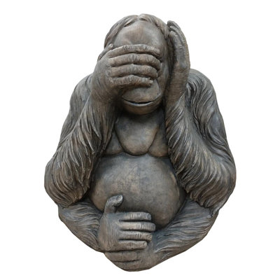 Deen Animals Weather Resistant Fiberstone Garden Statue