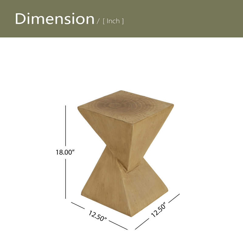 Table d'appoint TESS, Clair naturel
