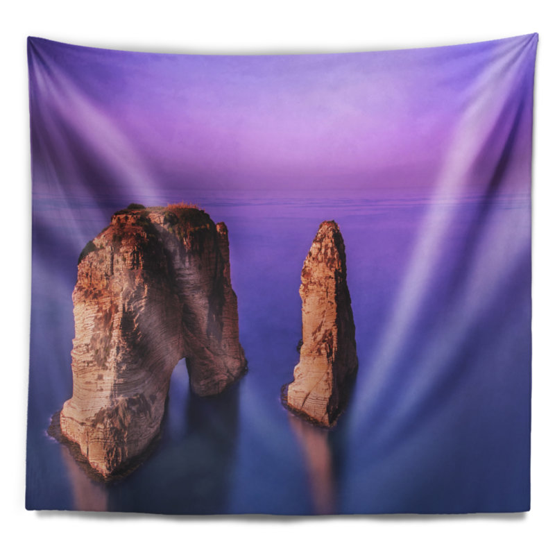 Tapisserie Rawcha Rock on Sunset, H 32 po x l 39 po