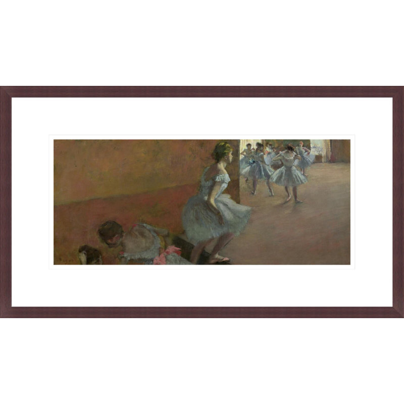 «Dancers Ascendant a Staircase» par Edgar Degas, impression giclée encadrée, H 12,51 po x l 21,75 po