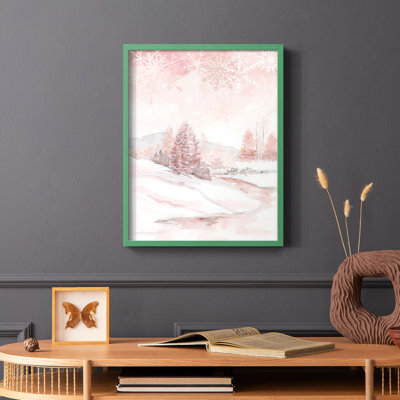 Blush Winter Framed Print - Solid Wood