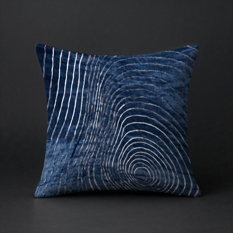 Coussin décoratif intérieur et extérieur Modern, Gris abstrait 263, Carré 20 po