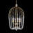 Voliere Crystal Tall Pendant - 16.75" Dia. x 32"H - Havana Gold-133948415