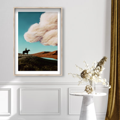 Cowboy Surreal Framed Graphic Art