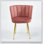 Ensemble de 2 chaises ergonomiques en velours avec pieds en fer doré et dossier confortable pour les intérieurs modernes