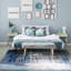 Tapis abstrait bleu / gris Elrosa-1408759758