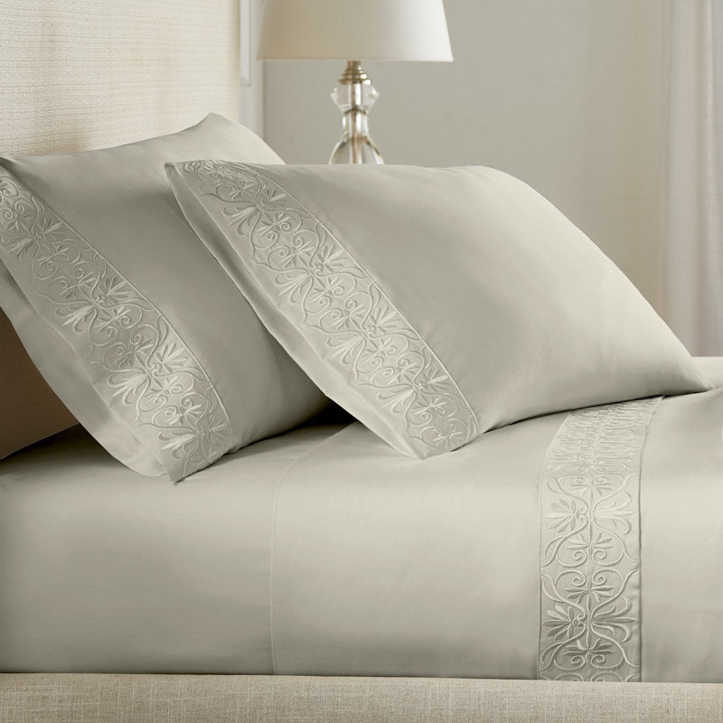 Ariane Sheet Set, Linen, Cal.King Sheet Set + 2 Pillowcases