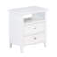 Table de chevet à 2 tiroirs Weston avec rangement spacieux et fabrication durable, parfaite pour les chambres à coucher modernes-1074145569