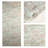 Abelia 10-Panel Double Rail White Panel Track Extendable 120"-218"W x 94"H, Panel width 23.5"