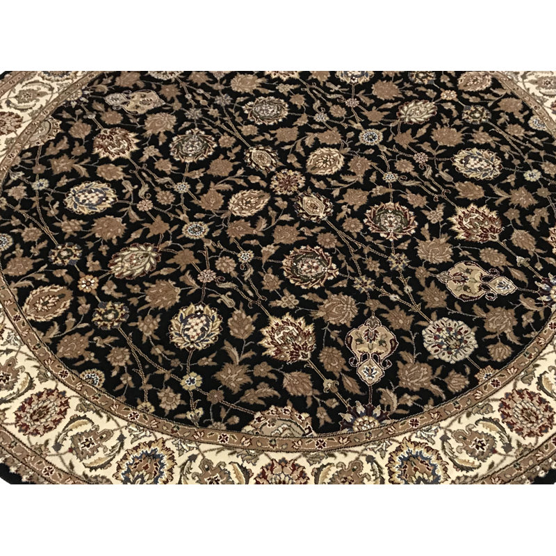 Jahan One-of-a-Kind Round 6' X 6' Hand Knotted Area Rug