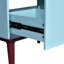 Ensemble de meuble-lavabo 30 po avec lavabo en céramique, armoire de rangement moderne avec 2 tiroirs, cadre en bois massif, bleu