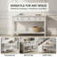 Buffet de style rétro avec tiroirs et tablettes de 50,01 po Chrysteen-416571979