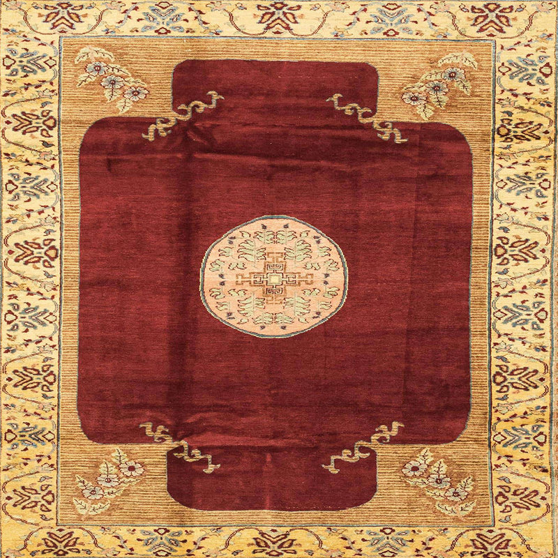 Abstract Indoor Rug, Square 8'