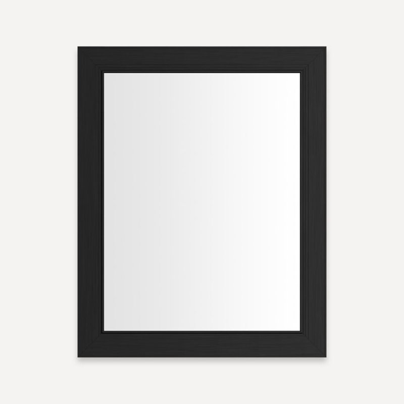 Main Line Vanity Mirror, Brushed Black, 30'' x 24''