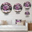 Horloge murale en cristal avec boule de cristal et fleur de cerisier rose-93382408