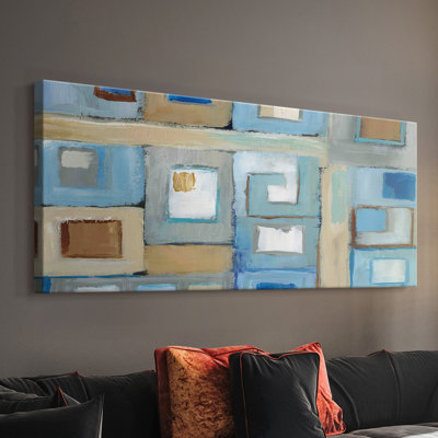 Variation on Greek Key II- Gallery Wrapped Canvas -Ready to Hang