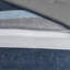 Ensemble d'édredon à rayures modernes avec draps bleu et gris hypoallergénique et antimicrobien pour une chambre à coucher fraîche et confortable-119071343