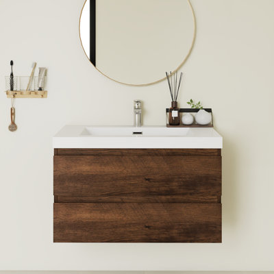 Armoire de salle de bain murale intégrée 36 po