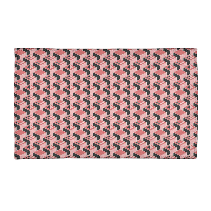 Chenille Geometric Indoor Rug, Rectangle 4' x 6'