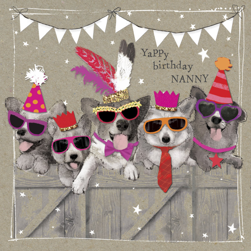 Fancypants Cool Dogs VI, H 36 po x l 36 po x P 1,25 po