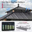 Pavillon de jardin Kingston 10 x 10 avec toit en métal, rideau et filet SUNJoy Kingston - Poteaux en aluminium à grain de bois-117095657-117095658