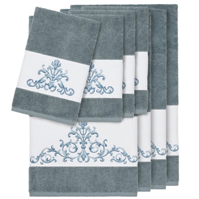 8 Piece Turkish Cotton Towel Set