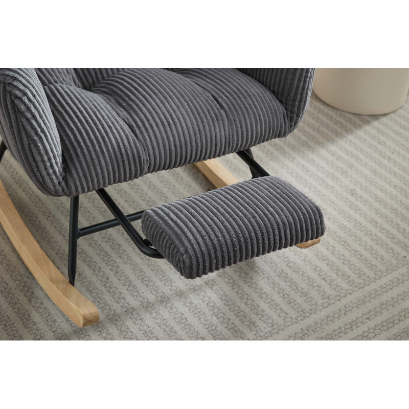 Chaise berçante Modern, Gris foncé
