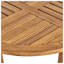 Ensemble de salle à manger d'extérieur en bois d'acacia 3 pièces Hermosa avec coussins résistants à l'eau - finition teck