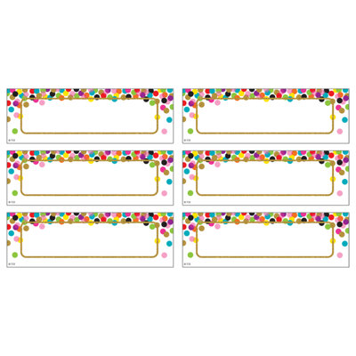 Étiquettes de confettis magnétiques