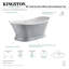 Baignoire de trempage à piédestal 68 po x 30 po-64437920
