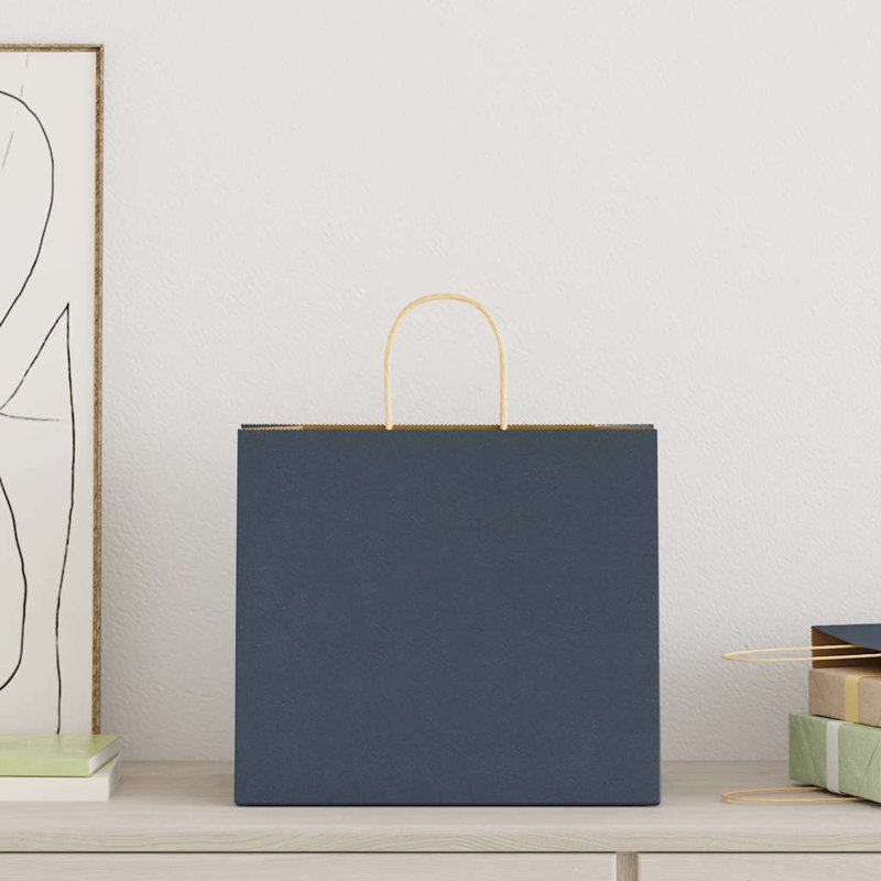Gift Wrap Storage, 28cm H x 32cm W x 22cm D, Blue