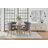 Pine Round Solid Wood Base Dining Table