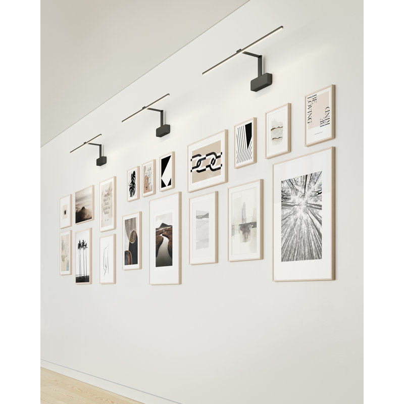 Vega Minor 34'' Black LED Wall Mounted Dimmable Picture Light