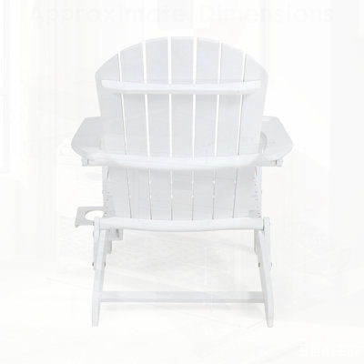 Chaise Adirondack de Bellwood avec un design ergonomique et une finition résistante aux intempéries pour une détente en plein air