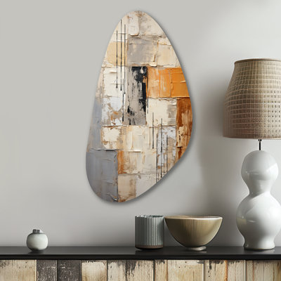 Abstraction I - Abstract Collages Fall Shape Asymmetric Metal Wall Art