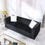 Canapé de salon rembourré en velours de luxe avec 2 coussins Clifford 87,01 po, noir-293635801-282134094