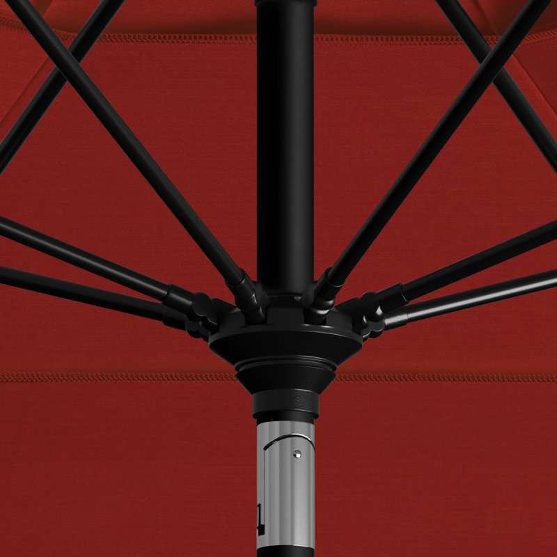 Parasol de marché 132 po Emlen, Rouge - oléfine