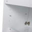 Meuble-lavabo 48 po avec lavabo en résine, portes à fermeture en douceur et armoire murale, fixation à flotteur